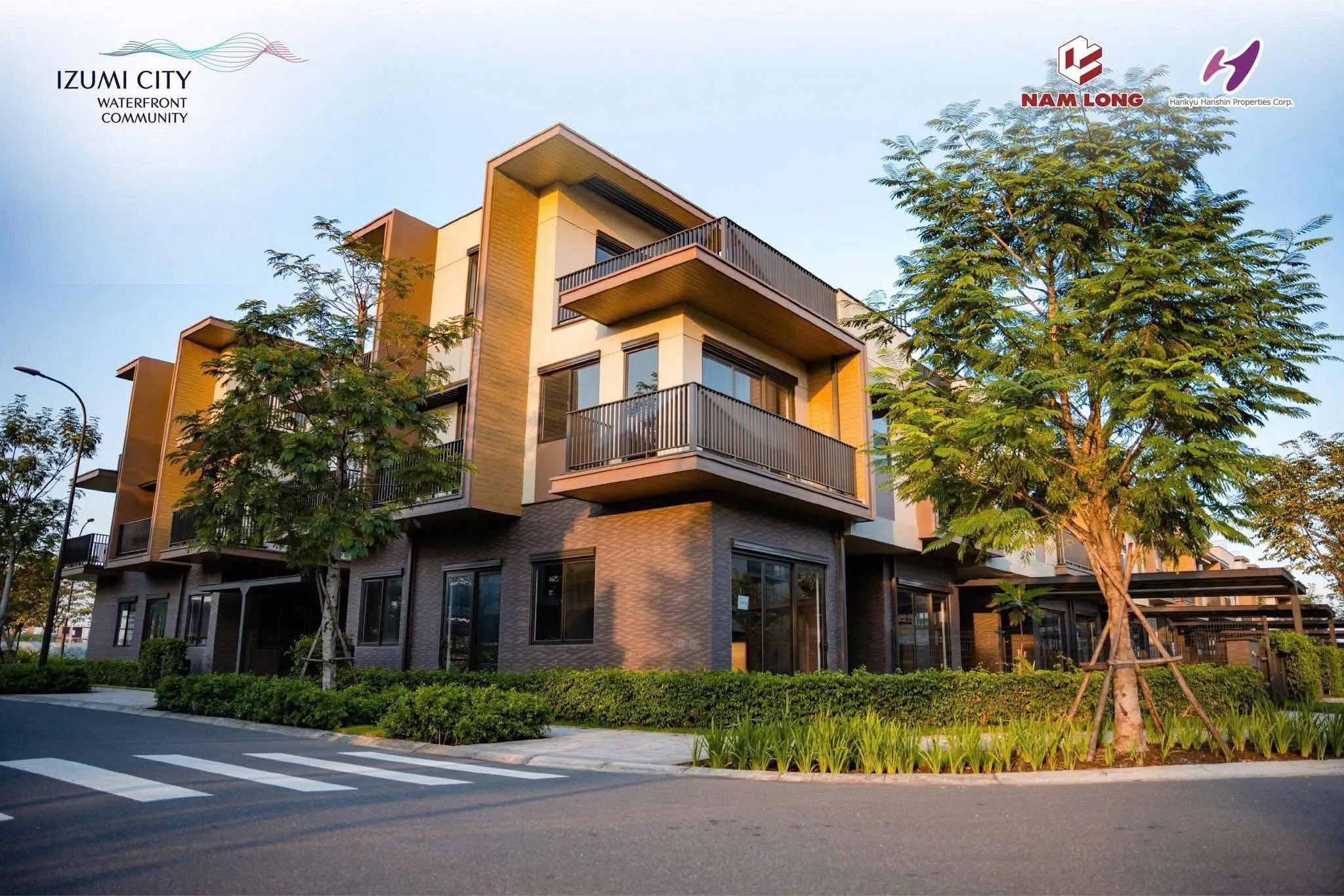 Ảnh thực tế căn nhà góc đã hoàn thiện tại Izumi City