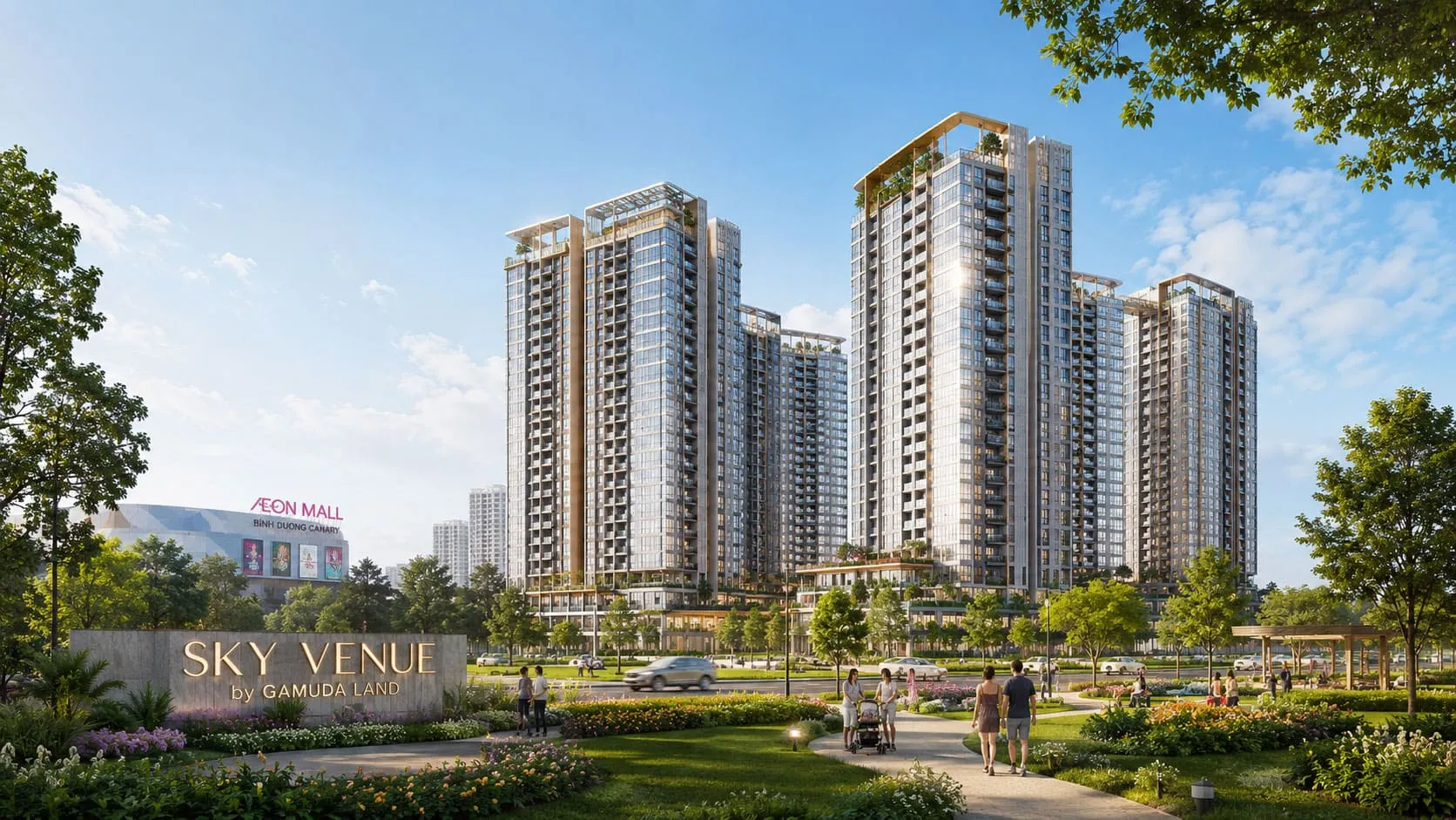 Phối cảnh căn hộ Norton Park theo triết lý kiến trúc Biophilic