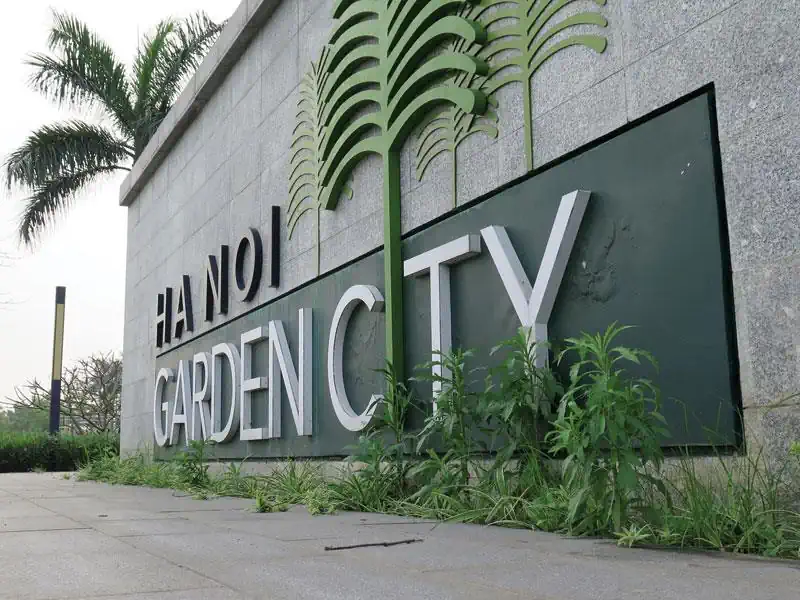 Cổng vào khu đô thị Hanoi Garden City, nơi triển khai dự án Imperia Hanoi Garden City